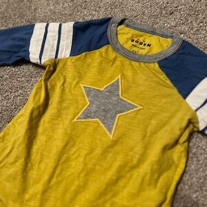 ⭐️ Mini Boden Kids Yellow and Blue Star Shirt